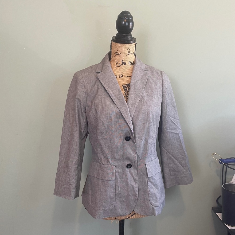 Banana Republic Light Gray Suit Jacket